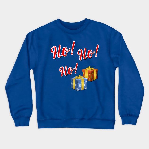 Ho Ho Ho Christmas Presents Crewneck Sweatshirt by Scar